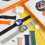 پک ساعت هوشمند و ایرپاد پرو مدل KEQIWEAR KW56 ULTRA3 با 7 بندساعت - Image 2