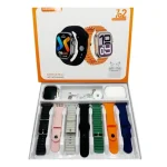 پک ساعت هوشمند و ایرپاد پرو مدل KEQIWEAR KW56 ULTRA3 با 7 بندساعت