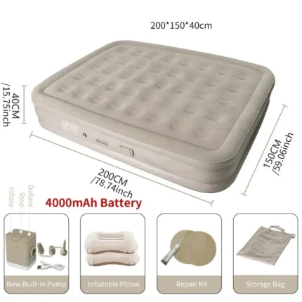 تخت بادی دو‌نفره پرتابل